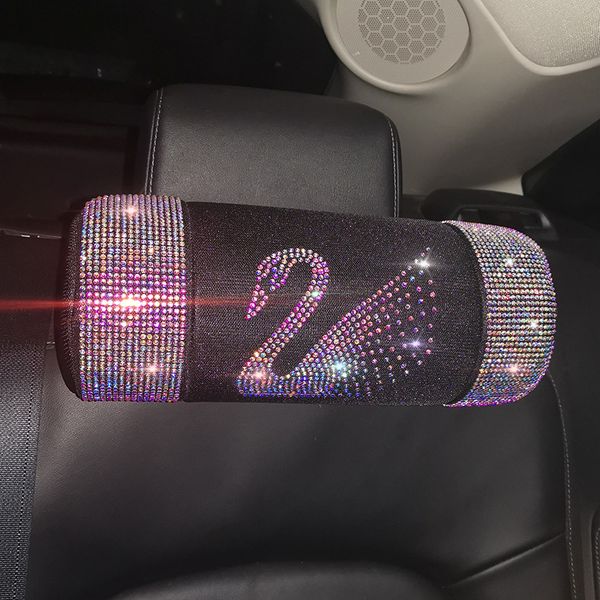 

cute diamond breathable pillows auto interior heardrest neck waist hold pillows