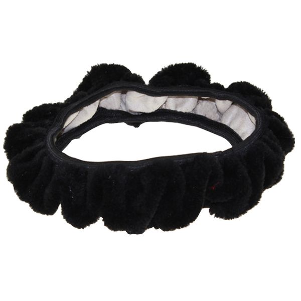 

soft steering wheel cover plush security universal car winter stretch