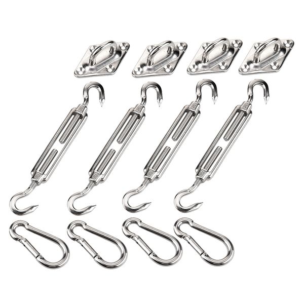 

awning attachment set heavy duty sun shade sail installation stainless steel hardware kit for and square rectangle sun sail fi