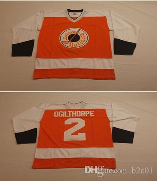 

Slap Shot Movie #2 Ogie Ogilthorpe Syracuse Bulldoges hockey Jersey Men