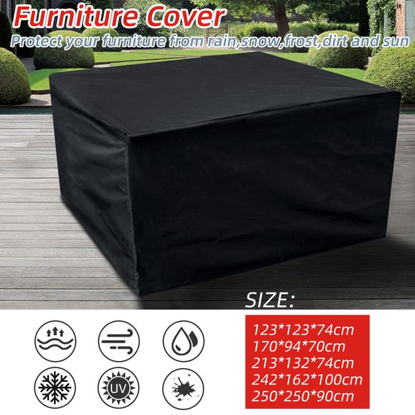 

5 sizes waterproof dust-proof table cloth outdoor garden furniture covers for sofa table chair cover rain snow chair covers