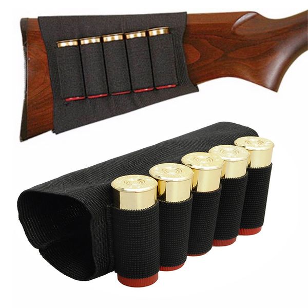 

outdoor airsoft rifle sun shells 5 butt cartridges stock shell holder elastic shell ammunition carrier hunting kits