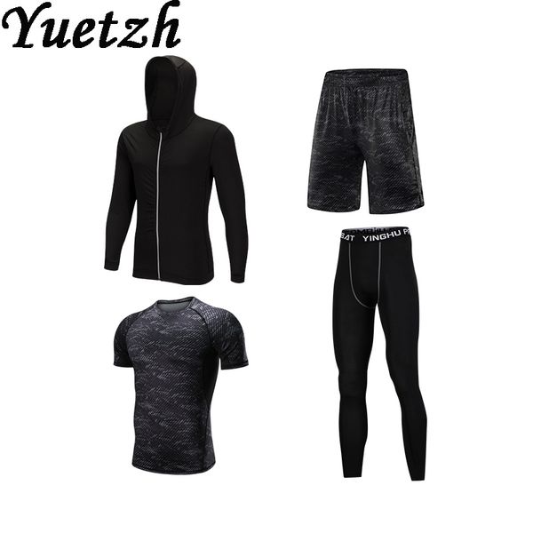 

new sportswear men tracksuit sport suit mens suits russian fitness quick dry outdoor running suits climb hiking clothes sets, White;black