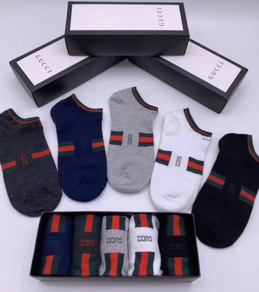 

men's socks absorb sweat prevent smelly feet men luxury designer brand 1i gg socks i1 trend, Black