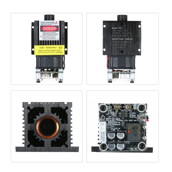 

new 300mw/500mw/1600mw/2500mw/5500mw eleksmaker 405-445nm blue laser module 2.54-3pl/pwm modulation for diy laser engraver