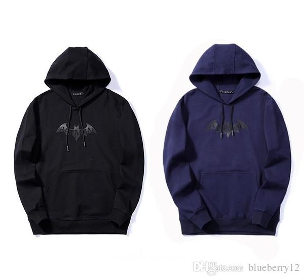 

fashion hoodies mens high street sweatshirts with pocket 2018 autumn printed long sleeve pullovers m - 2xl, Black