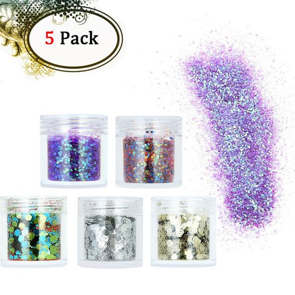 

5 pcs/set luster glitter brand crystal eyeshadow pigment metallic shiny holographic eye ers single eye shadow makeup