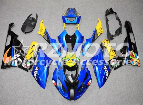 

4 подарков новый abs мотоцикл полных обтекателей набор, пригодные для bmw s1000rr 2015 2016 15 16 набор тела темно-синего