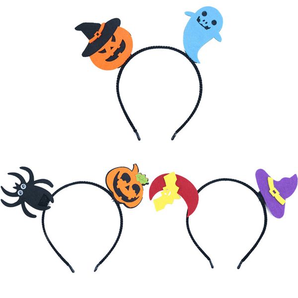 

halloween girls hair sticks children's pumpkin ghost spider bat moon party gift new fashion hair sticks wholesale fj671, Slivery;white