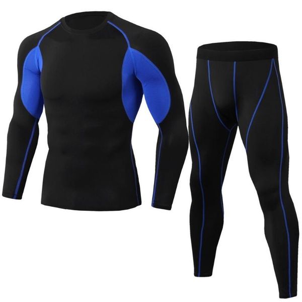 

ropa deportiva de ftbol de los hombres capa bsica trmica ropa fondo medias camisa leggings negro, Black