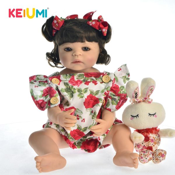 

продажа hot 22" 55 см силиконовые всего тела reborn baby doll игрушка для девочек принцессы дети игрушки wear роза ромпер дети подарок на де