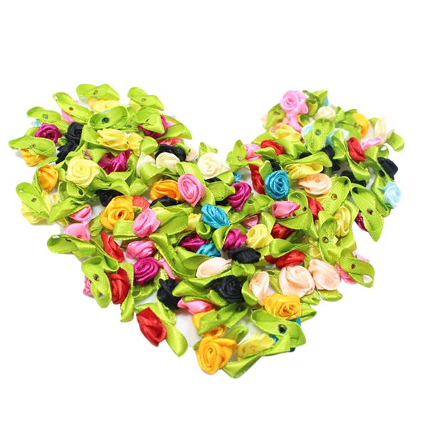 

100pcs imitation artificial flower heads rose heads crafts diy accessories for clothes headbands party decorations