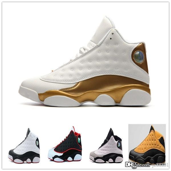 

2019 женская теннисная обувь 13 повседневная обувь синий красный / белый черный плей-офф разводится 13s eur 36-45 горячая распродажа высокое, Black