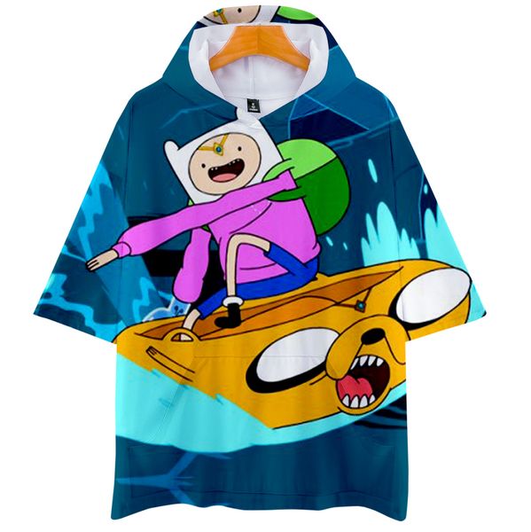 

frdun 3d cartoon hoodies t-shirt random cartoons hip-hop kids korte women/men autumn casual tshirts, White;black