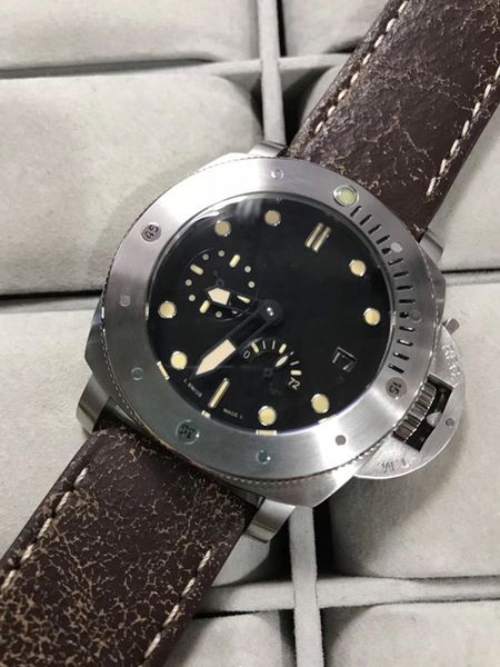 

Whole ale luxury retro pa retro belt 46mm 361l tainle teel waterproof man 039 automatic mechanical wri twatch delivery