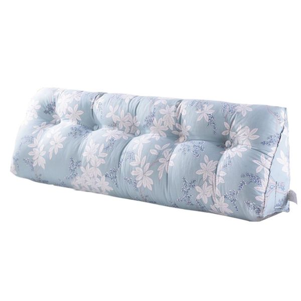 

new bedside cushion cotton wedge pillow for bed washable cushion large breathable bed plush pillows home decoration