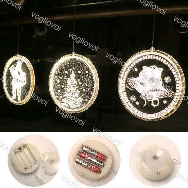 

christmas lights window sucker lamp warm white decorative for home new year's day holiday light deer bell stars tree marry xmas elk dhl