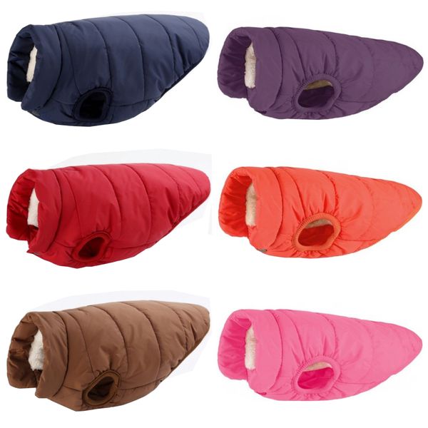 

2018 новых сплошная одежда для собак pet зимней одежды сгущает cotton собак coat jacket big dogs костюм жилет большого размер домашних живот