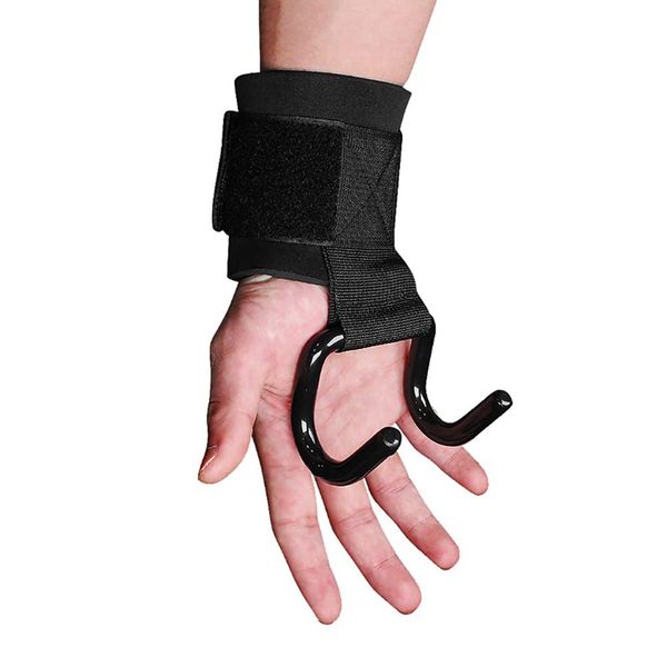 

practical weight lifting tools wrist support with hooks gloves gym fitness training waist band arms strength training strap grip