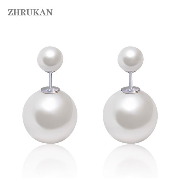 

zhrukan silver pearl серьга стержня для женщин ювелирных изделий подарка способа высокого качество 925 серебряных серег, Golden;silver
