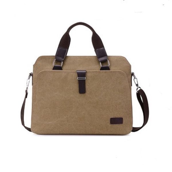 

briefcases mens canvas shoulder bags commercial package portable document computer pack strap adjustable casual vintage briefcase