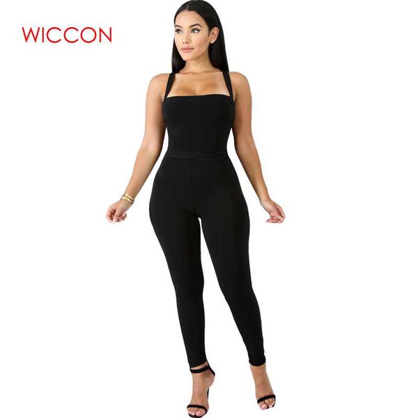 

bandage backless rompers tights female jumpsuits for women 2019 overalls plus size playsuit casual black one piece bodysuit, Black;white