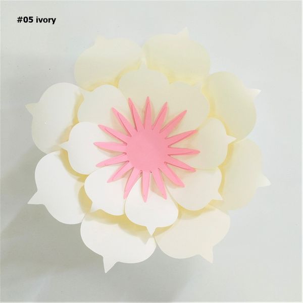 

2019 diy paper flowers 20cm paper rose 4 wedding & party decorations backdrops deco baby nursery fashion show wall art decor
