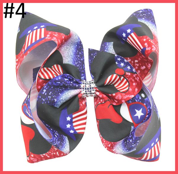 7 8 Big 4th Of July Hair Bows Independence Day Big Hair Bows Red