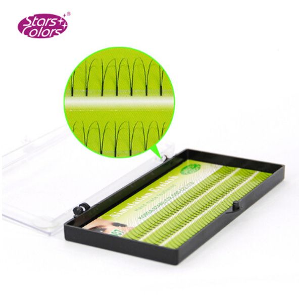 

2d tow rows eyelashes makeup eyelash 0.10mm c&d curl natural long false eyelashes eye lashes cilia beauty tools