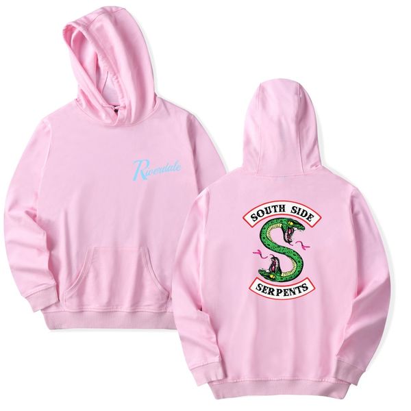 

riverdale south side serpents oversized hoodie southside funny cartoon print pullover hooded sweatshirts women/men tracksuit, Black