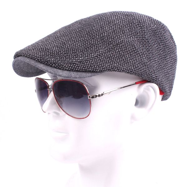 

new duckbill caps summer beret caps for men women vintage boy cap linen outdoor hats brand sun hat, Blue;gray