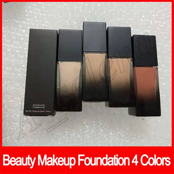 

2018 beauty face makeup matte liquid foundation 4 color vanilla panna cotta long la ting fauxfilter foundation 35ml dhl hipping