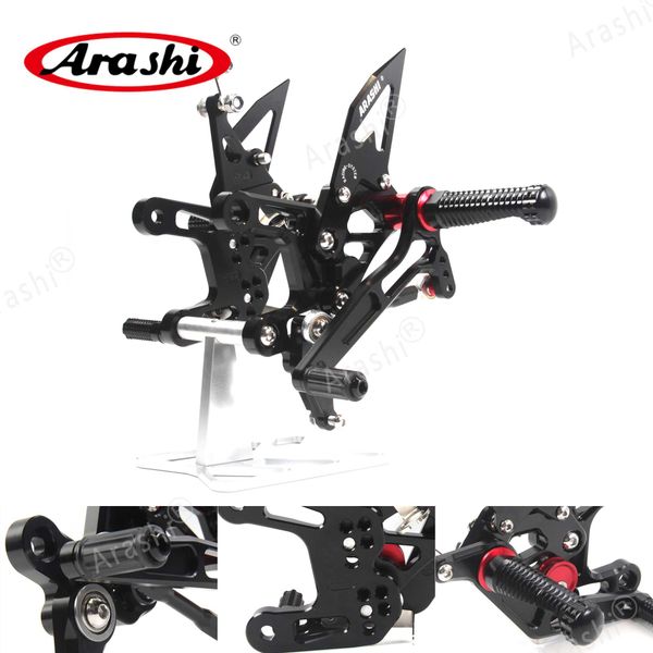 

arashi ninja zx10r 2016 - 2018 qs cnc adjustable rearset for zx-10r footrest foot pegs rear zx1000 abs zx 10 10r 2017