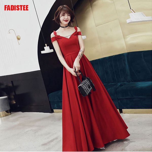 

новое поступление вечерние платья вечернее платье vestido де festa халат де вечер атласная макси де fiesta noche, Black;red