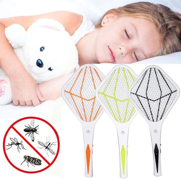 

yard battery-operated fly swatter electronic swatter usb mosquito pest control with long handle