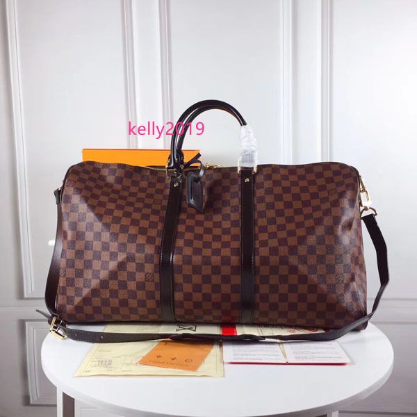 

5a l keepall классический большой емкости женщины дорожная сумка 45 см 50 см 55 см v мужчины плечо вещевой мешок нести багаж сумка 41418 m41