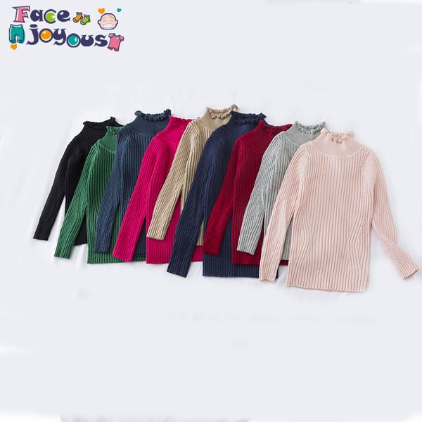 

children's sweaters kids boys girls knitted sweater autumn toddler sweaters slim knitwear pullover ribbed pit cardigan, Blue