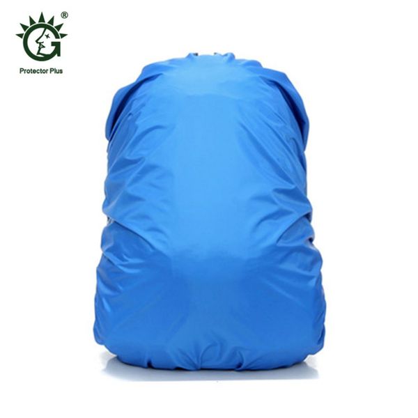 

solid color adjustable waterproof dustproof backpack rain cover portable ultralight shoulder protect cover for outdoor hiking