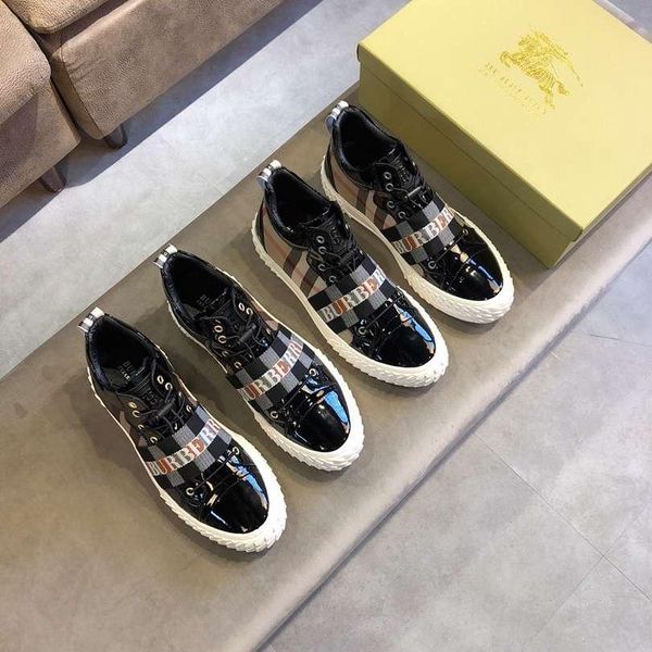 

2019 designer mens luxury shoes trainers sneakers burberry 2020 men's casual shoes 38-45 6985, Blue;gray