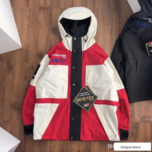 

19fw box logo x thenf week15 expedition pullover jacket waterproof men women coat fashion windproof matching outerwear hflsjk289, Black;brown