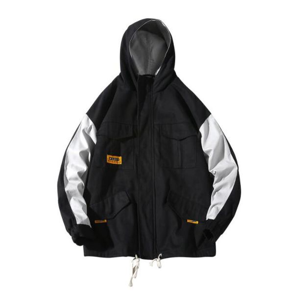 

mens jackets autumn designer jacket windbreaker brand men outwear long sleeve zipper luxury men fashion coats 2 colors m-3xl, Black;brown