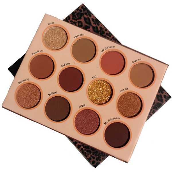 

лучшая палитра продажа shimmer матовый natural eye shadow wine red rose leopard серии eyeshadow 12 цветов