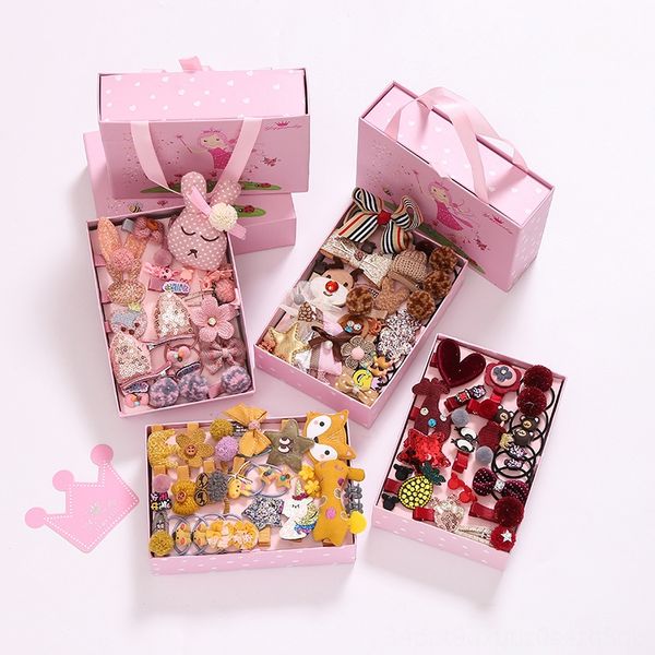 

24-piece set children's butterfly band cute cartoon bowknot hairpin hair band hair accessories children's hairpin accessories set