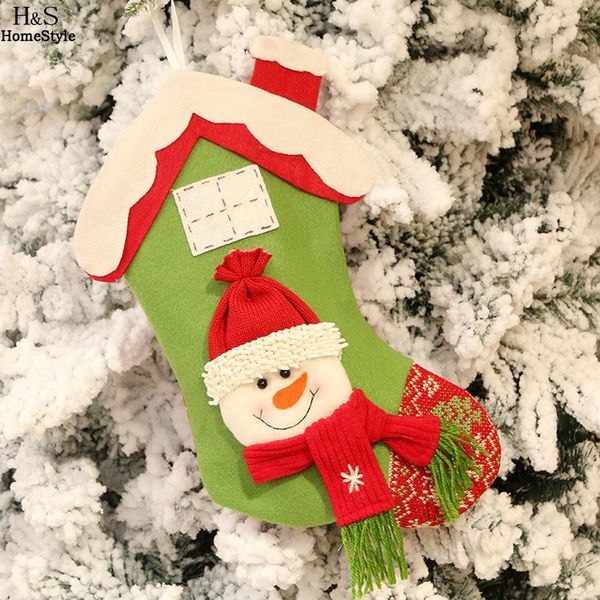 

multicolor snowman old elk style home decoration christmas picture as bag candy cute