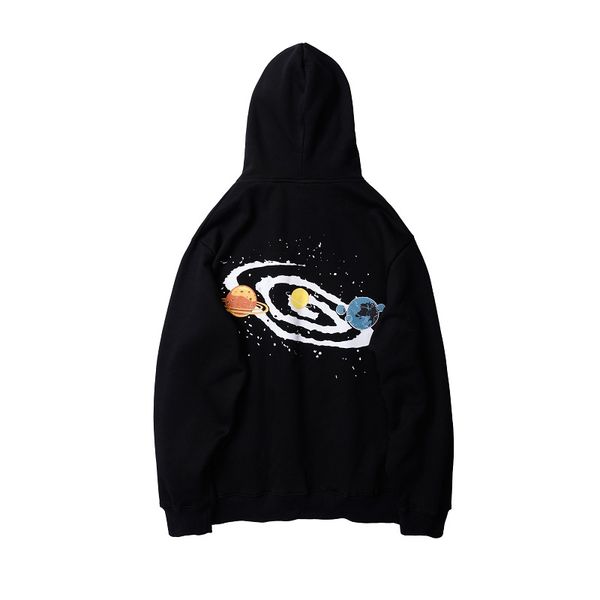 

100% cotton men hoodies sweatshirts w2079, Black