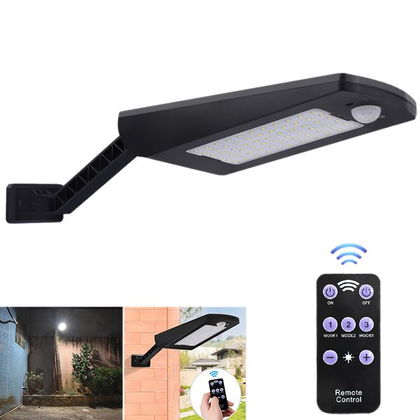 

abui-900lm 66led solar wall light outdoor waterproof lighting garden wall light street solar garden rotating rod sol