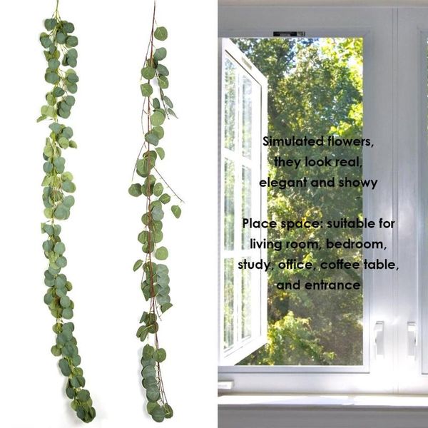 

durable artificial rattan skillful manufacture artificial vine simulation plant green ivy rattan garland wedding garden decor