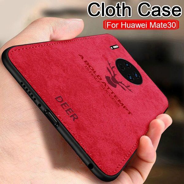 

soft silicone cloth case for huawei mate 30 pro honor 20 9x pro play 3 3e nova 5 5i p30 p20 lite y9 prime 2019 20i 8x deer cover