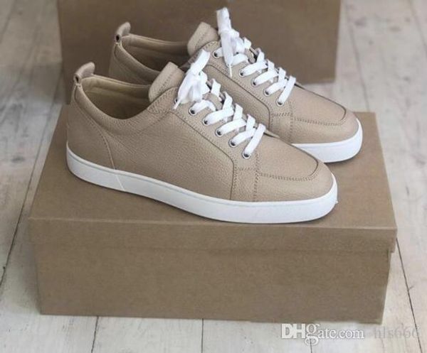 

Perfect gift pring ummer red ole junior hoe rantulow neaker flat women men red bottom kateboarding de igner walking hoe footwear, Black