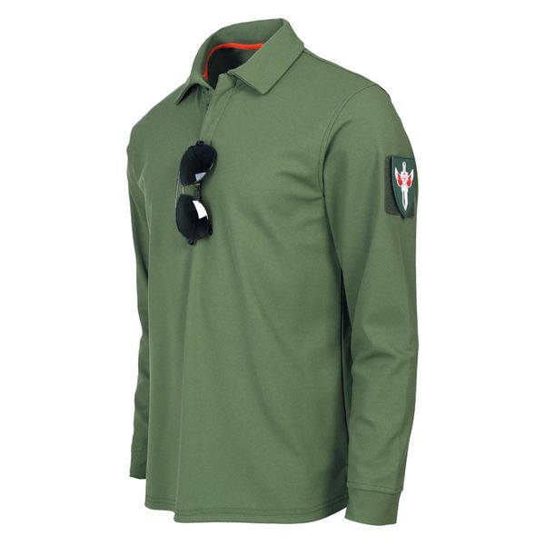 

spring and autumn special forces lapel combat shirt men loose big size long sleeve tactical shirt elastic sweat tactical t-shirt, Gray;blue